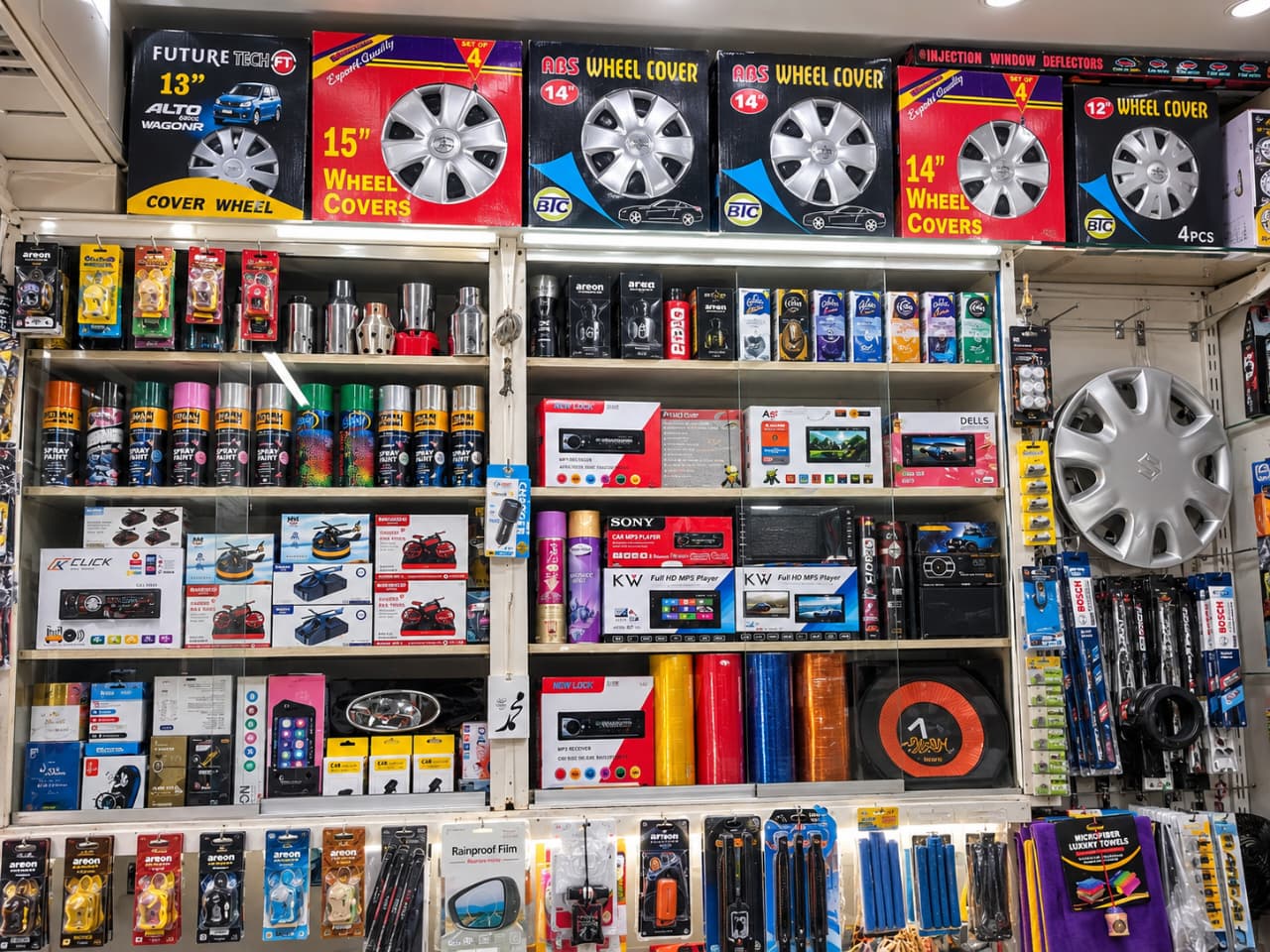 Phone holders & chargers available from Nawab Auto Decoration in Islamabad